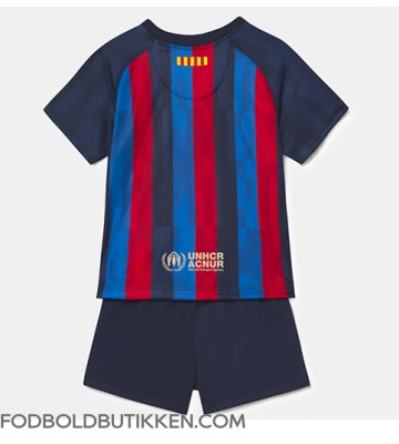 Barcelona Hjemmebanetrøje Børn 2022-23 Kortærmet (+ Korte bukser)